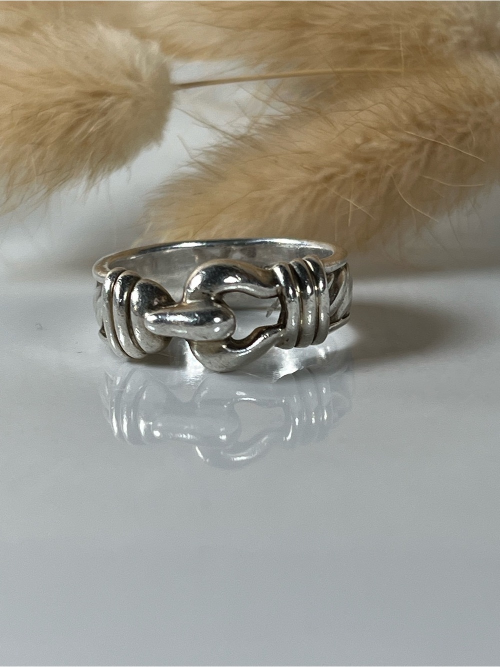 Solid Sterling Silver Joseph Esposito Belt Buckle Style Ring Size 9